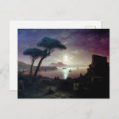 ナポリ湾は夕べの月光の中で ポストカード (正面/裏面)