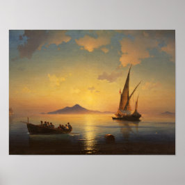 ナポリ湾イワンAivazovsky海の風景 ポスター