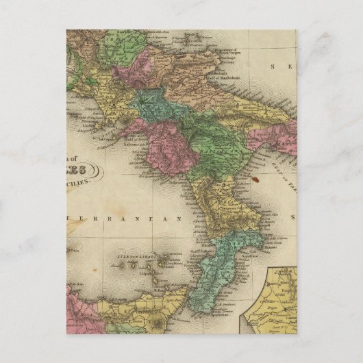 ナポリ王国または二つのシチリア2 ポストカード (正面)