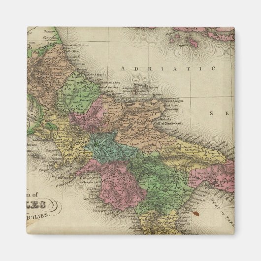 ナポリ王国または二つのシチリア2 マグネット (正面)