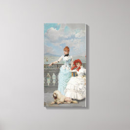 ナポリ美しいエレガントイタリアン(Young Women) キャンバスプリント
