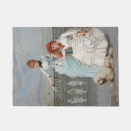 ナポリ美しいエレガントイタリアン(Young Women) ドアマット