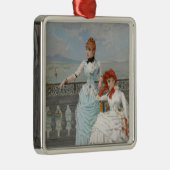 ナポリ美しいエレガントイタリアン(Young Women) メタルオーナメント (右)