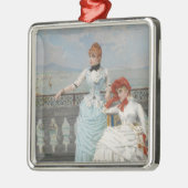 ナポリ美しいエレガントイタリアン(Young Women) メタルオーナメント (左)