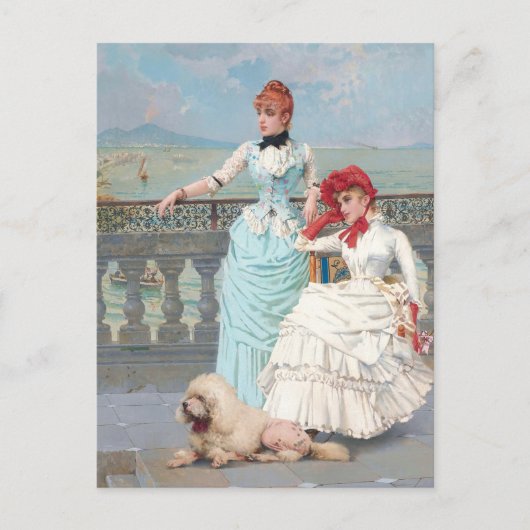 ナポリ美しいバイヴィットリオマッテオコルコス ポストカード (正面)