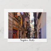 ナポリ路地(ナポリ,イタリア) ポストカード (正面/裏面)