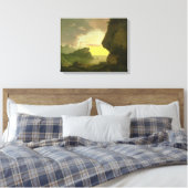 ナポリ近海の夕日、c.1785-90 キャンバスプリント (インサイチュ (寝室))