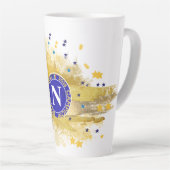 ナポリ2025 カフェラテマグ (右アングル)