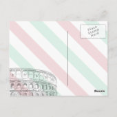 ナポリ，イタリアのはがき ポストカード (裏面)