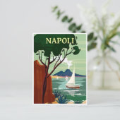 ナポリ,イタリアのヴィンテージ旅行ナポリイタリアンヨーロッパ ポストカード (スタンド正面)