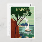 ナポリ,イタリアのヴィンテージ旅行ナポリイタリアンヨーロッパ ポストカード (正面/裏面)