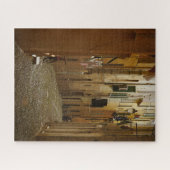 ナポリ、イタリアの暗い細道 ジグソーパズル (横)