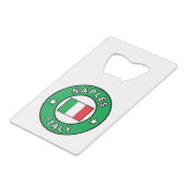 ナポリ・イタリア クレジットカード栓抜き (正面アングル)