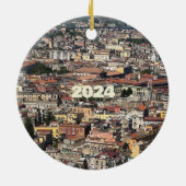 ナポリ,イタリア セラミックオーナメント (裏面)