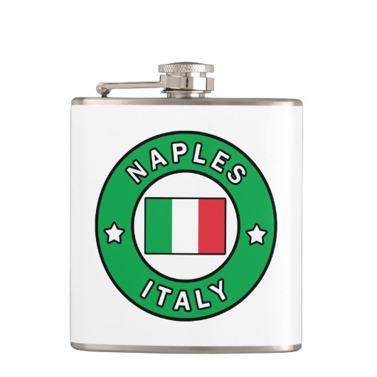 ナポリ・イタリア フラスク (正面)