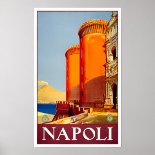 ナポリ・イタリア・ヴィンテージ旅行 ポスター