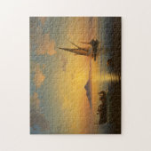 ナポリ-イヴァンAivazovskyの湾-海景Watersc ジグソーパズル (縦)