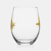 ナポリ・カンピオンダリア2025 ステムなしワイングラス (右)