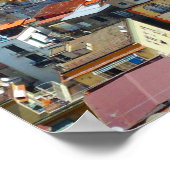 ナポリ/ナポリ，イタリア – カラフル CITYSCAPE ポスター (角)