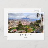 ナポリ、パノラマビュー、イタリアのはがき ポストカード (正面/裏面)
