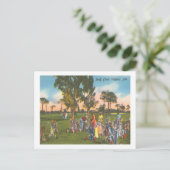 ナポリ，フロリダヴィンテージゴルフコース1940s ポストカード (スタンド正面)