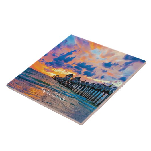 ナポリ、フロリダ名勝 タイル (側面)