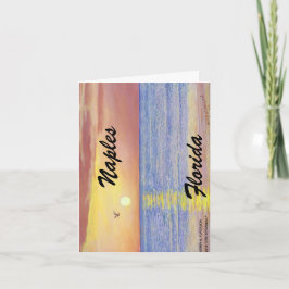 ナポリ、フロリダ折り畳みノートカード ノートカード