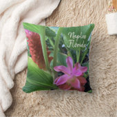 ナポリ・フロリダ熱帯花 クッション (ブランケット)