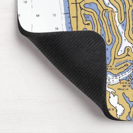 ナポリ、フロリダ航海のな港の図表のマウスパッド マウスパッド (コーナー)