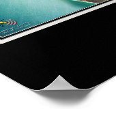 ナポリ・フロリダ衛星ポスターマップ ポスター (角)