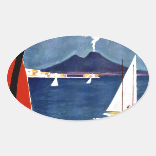 ナポリ 楕円形シール (正面)