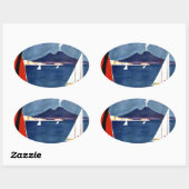 ナポリ 楕円形シール (シート)