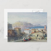ナポリ、19世紀; 水彩画; ポストカード (正面/裏面)