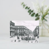 ナポリ、1908年、市内中心部とラウンドアバウト ポストカード (スタンド正面)