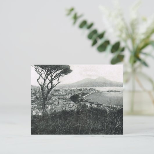 ナポリ, 1908,ナポリ湾とヴェスビウス丘から ポストカード (スタンド正面)