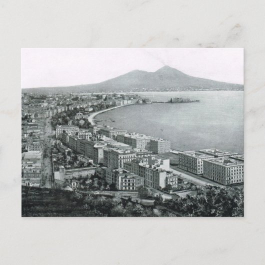 ナポリ, 1908, Bay of Naples and Vesuvius ポストカード (正面)