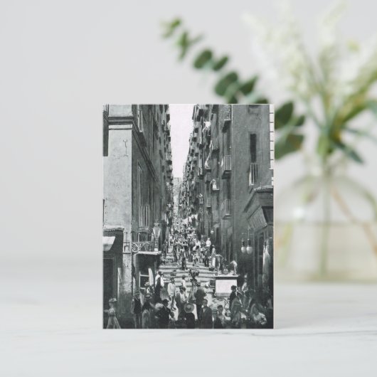 ナポリ， 1908, Gradoni di Chiala ポストカード (スタンド正面)