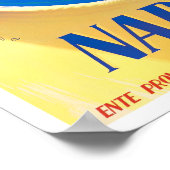 ナポリItalyヴィンテージ旅行ポスター ポスター (角)