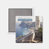 ナポリItaly旅行写真お土産冷蔵庫用マグネット マグネット (正面/裏面)
