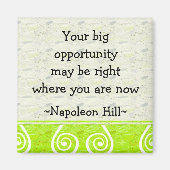 ナポレアヒル引用文(1) – 磁やる気を起こさせる石 マグネット (正面)