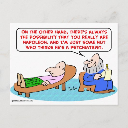 ナポレオンいくつかのナッツ精神科医 ポストカード (正面)