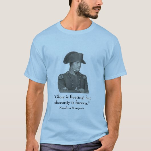 ナポレオンおよび引用文 Tシャツ (正面)