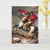 ナポレオンがアルプスのグリーティングカードを渡る カード (黄色い花)