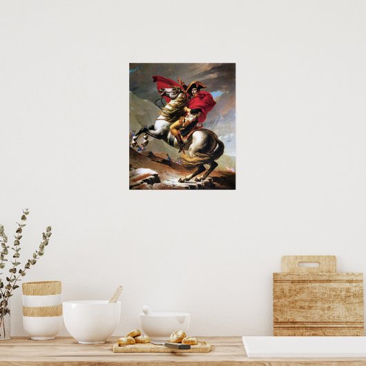 ナポレオンがアルプスのポスターを渡る ポスター (キッチン)