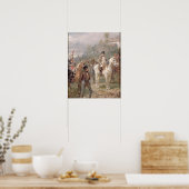 ナポレオンとその部隊(パネル上の油) （ペア12） ポスター (キッチン)