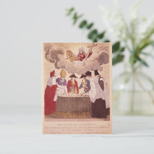 ナポレオンと教皇ピウス七世の間の一致 ポストカード (スタンド正面)