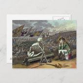 ナポレオンと骸骨、18世紀 ポストカード (正面/裏面)