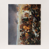 ナポレオンのアイラウの戦場でグロス ジグソーパズル (縦)