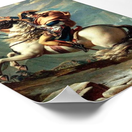 ナポレオンのポスター:リードのためにアルプスを渡る ポスター (角)