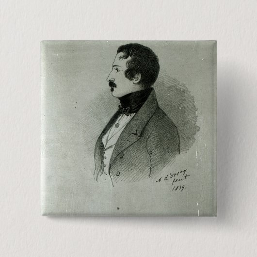 ナポレオンのポートレート若者としてIII、1839年 缶バッジ (正面)